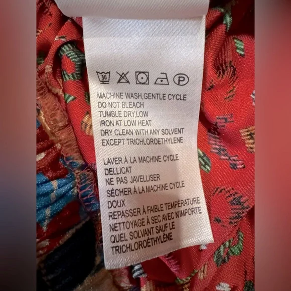 FARM Rio Mixed Scarves Multicolor Velour Sweatpants - Picture 6 of 7